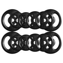 Combo com 12 Anilhas de Ferro Fundido - 40 Kg