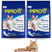 Combo Com 2 Bianco Pipicat Sanitária Areia Grossa Granulado Natural Controle De Odor Higiênica Para Gatos 1,8kg 2 Combo Com 2 Bianco Pipicat Sanitária Areia Grossa Granulado Natural Controle De Odor Higiênica Para Gatos 1,8kg 2