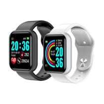 smartwatch preto e branco