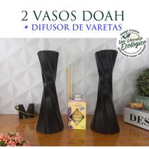 Combo com 2 Vaso Decorativo + Difusor de Vareta - Decoração de interiores, sala, quarto, banheiros, arranjos Combo com 2 Vaso Decorativo + Difusor de Vareta - Decoração de interiores, sala, quarto, banheiros, arranjos