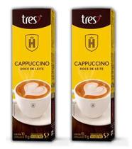 Combo com 20 unidades Cápsulas de Café Cappuccino Doce de Leite 3 Três Corações Havanna