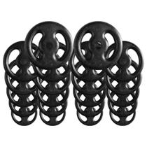Combo com 22 Anilhas de Ferro Fundido - 80 Kg
