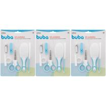 Combo com 3 Kits de Cuidados C/ o Bebe Azul Buba