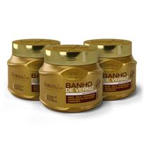 Combo com 3 Máscaras Banho de Verniz Forever Liss 250g