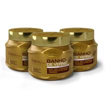 Combo Com 3 Máscaras Banho De Verniz Forever Liss 250g Combo Com 3 Máscaras Banho De Verniz Forever Liss 250g