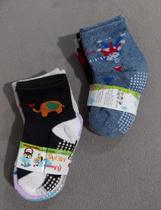 Combo com 3 pares de Meias bebê menino cores sortidas