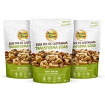 Combo com 3 unidades Mix de Castanhas 50g Pouch Amigos do Bem