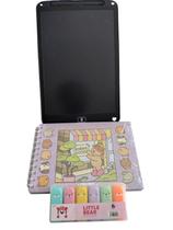 Combo com Tablet Infantil, Livro Bobbie Goods, e Marca Texto Ursinho