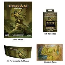 Combo Completo Conan 2D20 De De Robert E. Howard Livro RPG - New Order