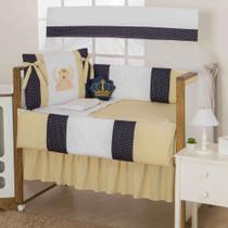 Combo completo de berço para bebê aconchego menino e menina bordado com 11 pçs Combo completo de berço para bebê aconchego menino e menina bordado com 11 pçs