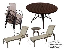 Combo completo de móveis para piscina jardim e área externa móveis de luxo