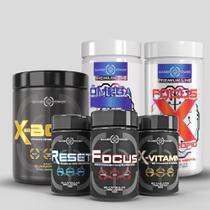 Combo Concentração Total: Para uma mente afiada: X-bomb + Ômega 3+Focus-X+Focus + X-vitamin + Reset