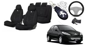 Combo Conforto Personalizado Peugeot 207 08-14 +(Capa Volante) + Chaveiro