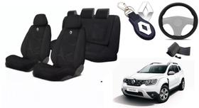 Combo Conforto Premium Duster 2017-2024 + Volante + Chaveiro Tecido