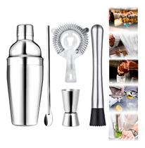 Combo Coqueteleira 750ml Inox + 5 Itens (ver Na Descrição) - Clink