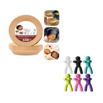 Combo Cozinha Kit 50 Formas Air Fryer 16cm + 6 Marcadores de Taça Combo Cozinha Kit 50 Formas Air Fryer 16cm + 6 Marcadores de Taça