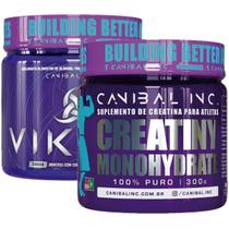 Combo Creatina 300g + Pré-Treino Viking 300g Canibal Inc
