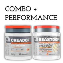Combo Creatina e pré treino - Elemento Puro - BEASTDOP 300g + CREADOP 300g