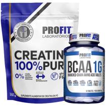 Combo Creatina Monohidratada Pura 250g + Bcaa 60 Tablets - Profit
