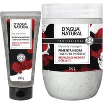 Combo creme de massagem termoativo e gel pimenta negra