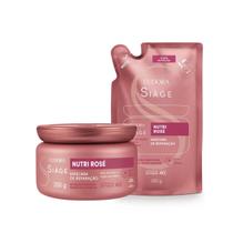 Combo Cronograma Capilar Refil Máscara Nutrição Nutri Rosé Siàge Eudora