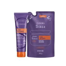 Combo Cronograma Hidratação Leave-in Finalizador Refil Máscara Capilar Liso Intenso Siàge Eudora