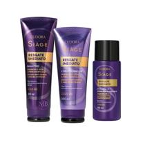 Combo Cronograma Reconstrução Shampoo Condicionador Água Lamelar Resgate Imediato Siàge Eudora Combo Cronograma Reconstrução Shampoo Condicionador Água Lamelar Resgate Imediato Siàge Eudora