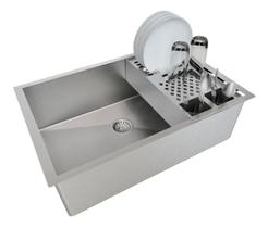 Combo Cuba 60x40 Inox 304 Canal Calha Escorredor Embutir Combo Cuba 60x40 Inox 304 Canal Calha Escorredor Embutir