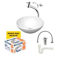 Combo Cuba Com Torneira + Acessórios Lorenzetti Ra-01