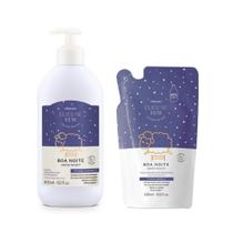 Combo Cuide-se Bem Boa Noite: Loção Desodorante Hidratante 400ml + Refil 400ml Combo Cuide-se Bem Boa Noite: Loção Desodorante Hidratante 400ml + Refil 400ml