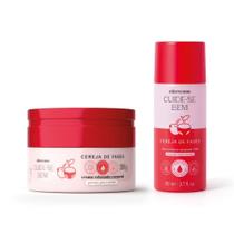Combo Cuide-se Bem Cereja De Fases: Creme Relaxante Corporal 200g + Óleo Térmico Corporal 110ml Combo Cuide-se Bem Cereja De Fases: Creme Relaxante Corporal 200g + Óleo Térmico Corporal 110ml