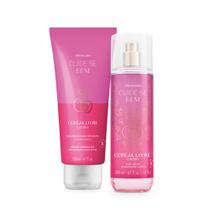 Combo Cuide-se Bem Cereja Livre: Loção Corporal 200ml + Body Splash 200ml