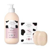 Combo Cuide-se Bem Deleite: Loção Corporal 400ml + Sabonetes Em Barra 2x80g