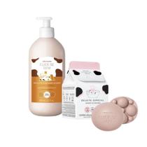 Combo Cuide-se Bem Deleite: Loção Corporal 400ml + Sabonetes Em Barra 2x90g Combo Cuide-se Bem Deleite: Loção Corporal 400ml + Sabonetes Em Barra 2x90g