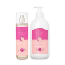 Combo Cuide-se Bem Doçura na Pessegura: Body Splash 200ml + Loção Corporal 400ml