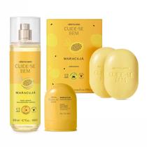 Combo Cuide-se Bem Feira Mousse de Maracujá: Sabonetes + Creme para Mãos 45g + Body Splash 200ml