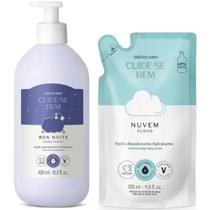 Combo Cuide-se Bem: Loção Hidratante Boa Noite 400ml + Refil Loção Hidratante Corporal Nuvem 400ml Combo Cuide-se Bem: Loção Hidratante Boa Noite 400ml + Refil Loção Hidratante Corporal Nuvem 400ml