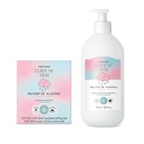 Combo Cuide-se Bem Nuvem de Alegria: Loção Corporal 400ml + Sabonetes em Barra 4x80g