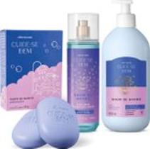 Combo Cuide-se Bem Show de Banho: Body Splash + Loção Corporal 400ml + Kit Sabonete em Barra 2x80g