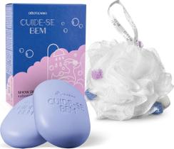 Combo Cuide-se Bem Show de Banho: Kit Sabonete em barra + Esponja com Alça Combo Cuide-se Bem Show de Banho: Kit Sabonete em barra + Esponja com Alça