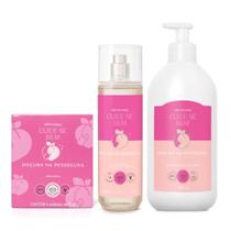 Combo da Doçura: Body Splash 200ml + Loção Corporal 400ml + Sabonetes em Barra 4x80g