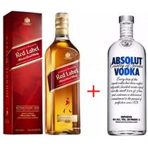 Combo da Live - Whisky Red Label 1 Litro + Vodka Absolut 1 Litro - JOHNNIE WALKER