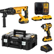 Combo DCK260D1P1T-BR Martelete e Parafusadeira de Impacto 20V MAX com Motor Brushless e 3 Baterias Combo DCK260D1P1T-BR Martelete e Parafusadeira de Impacto 20V MAX com Motor Brushless e 3 Baterias