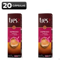 Combo de 20 Cápsulas Café VIBRANTE Espresso 3 Três Corações Combo de 20 Cápsulas Café VIBRANTE Espresso 3 Três Corações