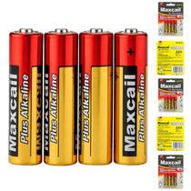 Combo de 4 Pilhas AAA 1.5V Alkaline Energia Segura Ideal Para Controles Remotos e Brinquedos