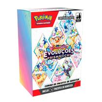 Combo de Booster Pokémon Escarlate e Violeta Evoluções Prismáticas EV 8.5 108 Cartas 35595 10046 - Copag Combo de Booster Pokémon Escarlate e Violeta Evoluções Prismáticas EV 8.5 108 Cartas 35595 10046 - Copag