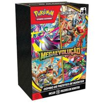Combo De Booster Pokémon Mega Evolução 108 cartas - Copag Combo De Booster Pokémon Mega Evolução 108 cartas - Copag