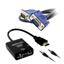 Combo De Cabos VGA Para Monitor / Cabo De Força Energia ATX / Conversor HDMI Para VGA