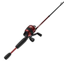 Combo de Caña de Pescar Zebco 33 Custom Z con Carrete Spincast de 6 pies en Rojo