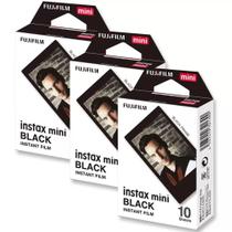 Combo de Filmes Fujifilm Instax Mini Black 30 Fotos